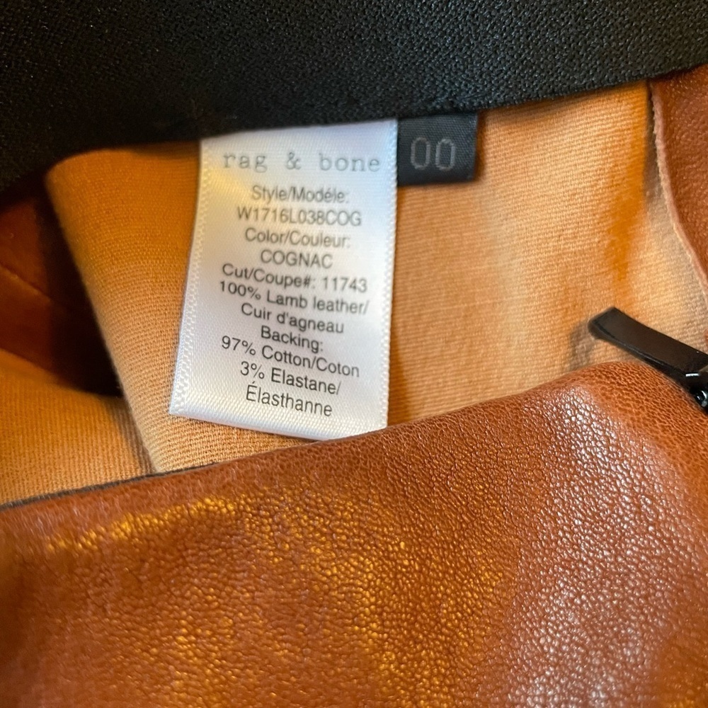 Rag & bone Brown 100% Lamb Leather Pants - Picture 9 of 13